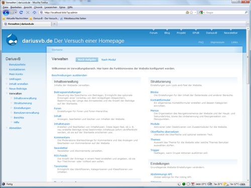 Das erste CMS - Installation